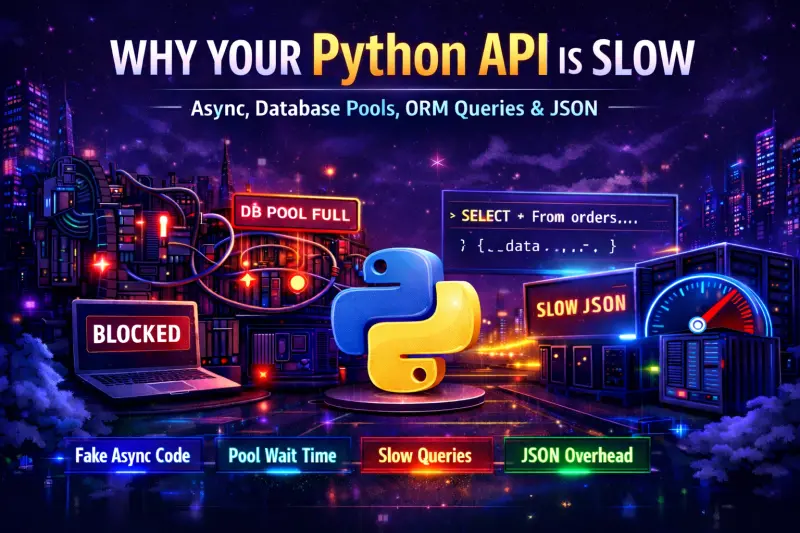 Why Your Python API Is Slow: Async, Pools, ORM Queries, and JSON