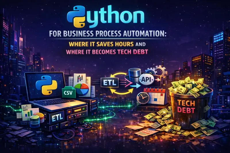 Python for Business Process Automation: Where It Saves Hours and Where It Becomes Tech Debt