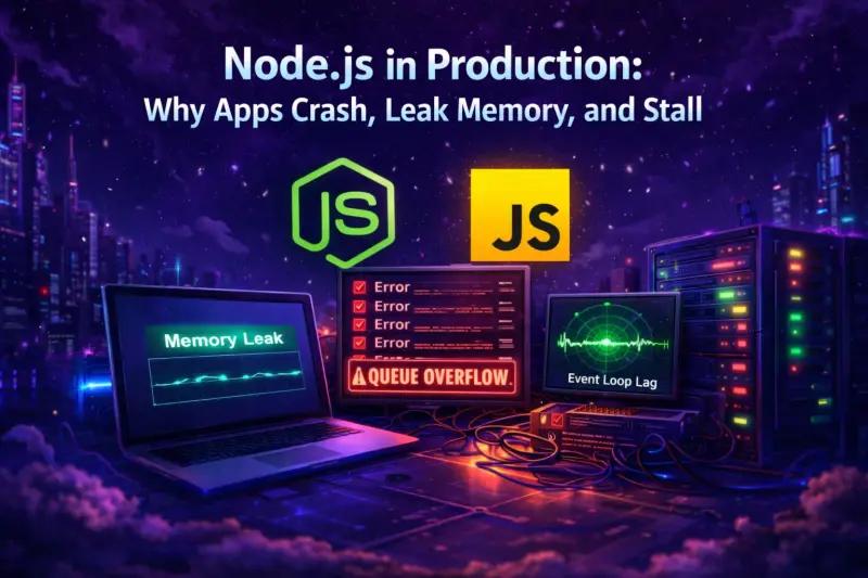 Node.js in Production: Why Apps Crash, Leak Memory, and Stall