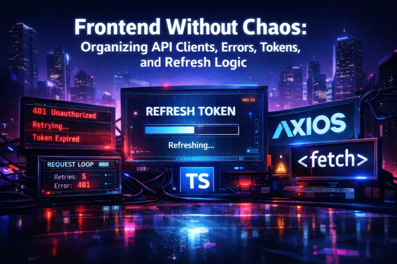 Frontend Without Chaos: API Clients, Tokens, Errors, and Refresh Logic