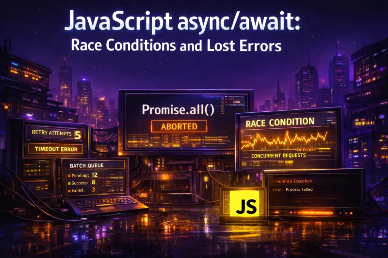JavaScript async/await Mistakes That Cause Race Conditions and Lost Errors