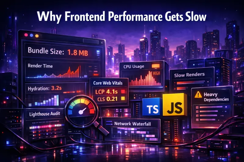 Why Frontends Get Slow: Bundle Size, Hydration, Renders, and Heavy Dependencies