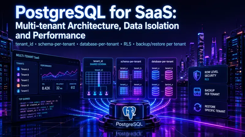 PostgreSQL for SaaS: Tenant Isolation, RLS, and Restore Strategy
