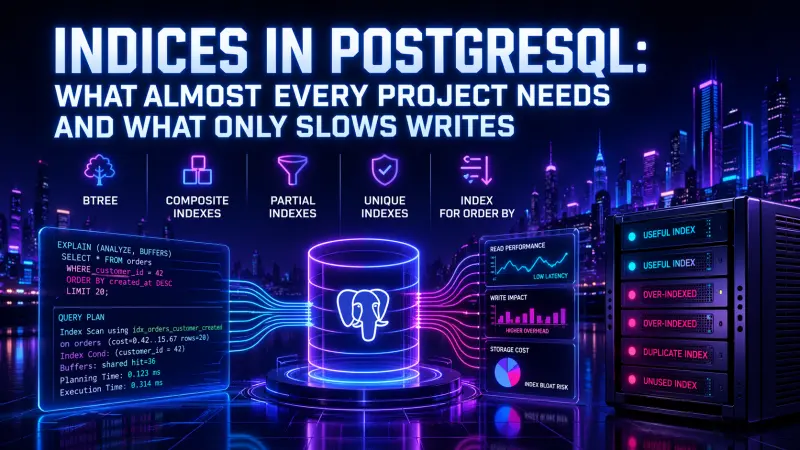 PostgreSQL Indexes That Help Most Projects, and Those That Slow Writes
