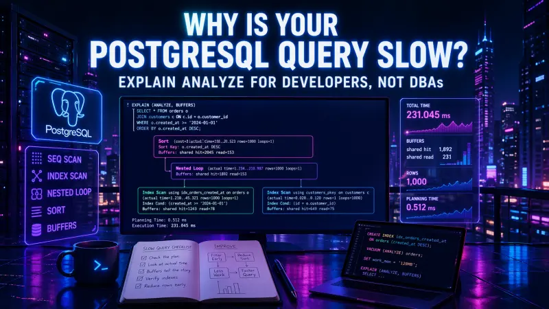 Why Your PostgreSQL Query Is Slow: EXPLAIN ANALYZE for Developers